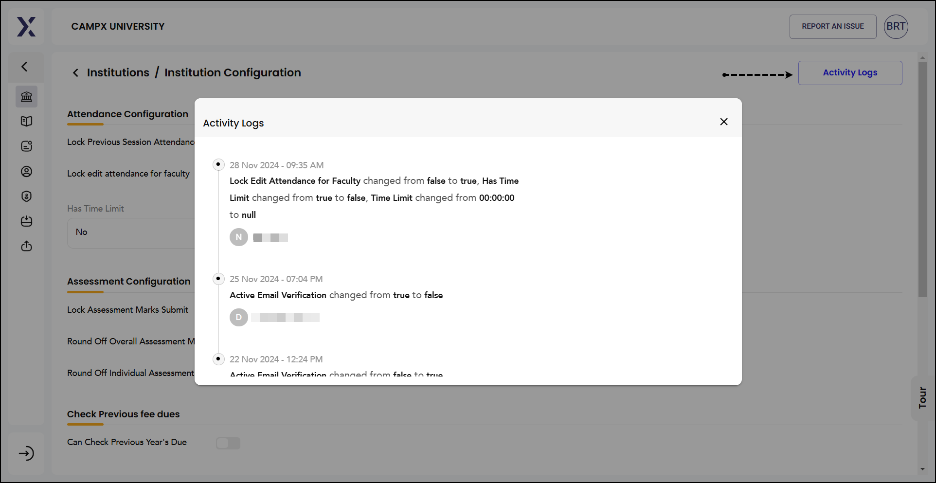 CreateInstitution_ActivityLog