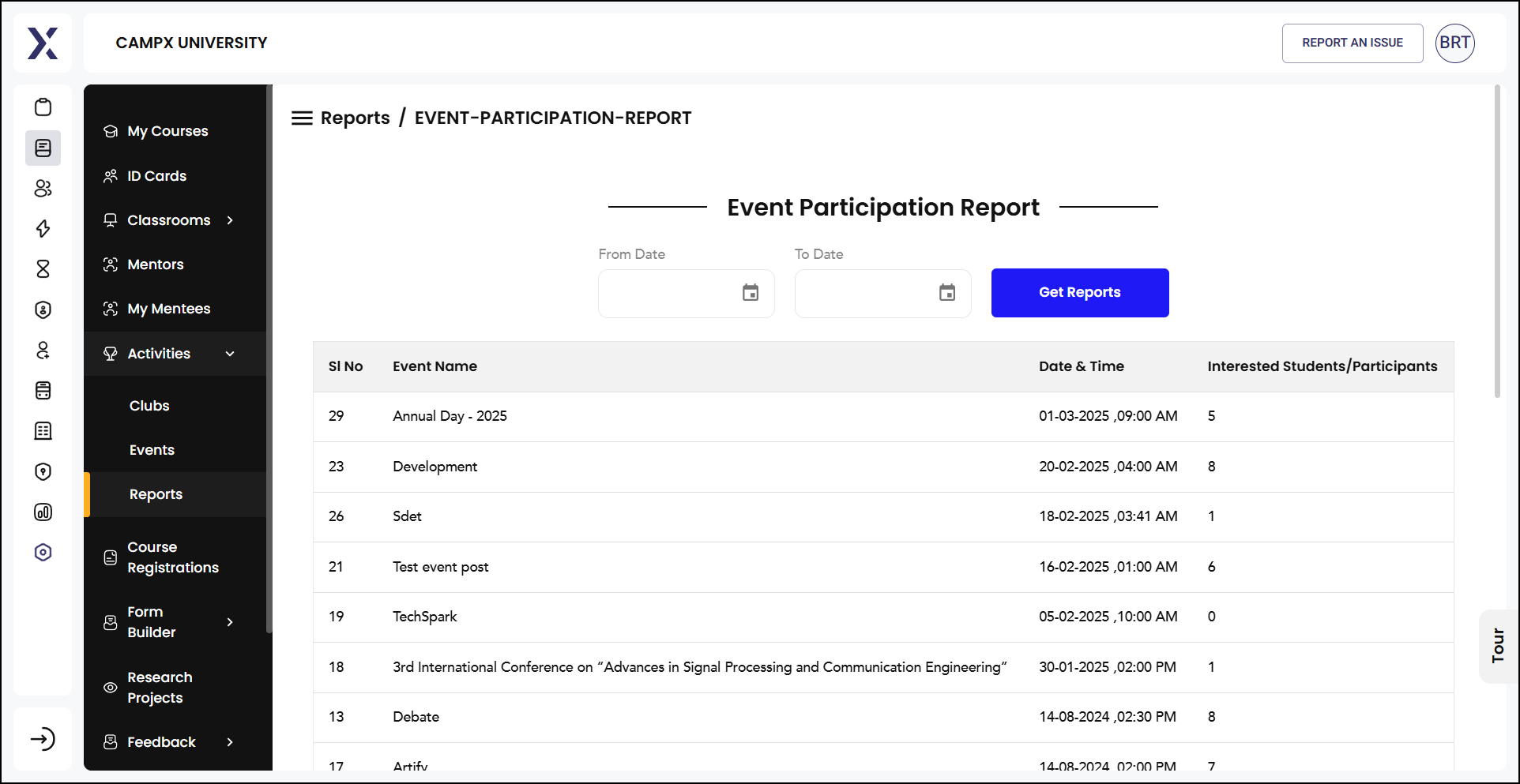 Learning_ActivitiesReports